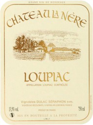 Etiquette du Loupiac, Château La Nère